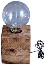 Tafellamp  - houten verlichting  - trendy  -  H9cm