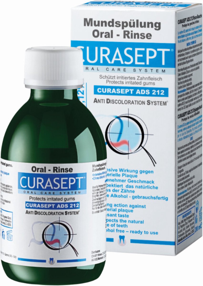 Curasept Mondspoeling 0,12% CHX - 2 x 200 ml - Voordeelverpakking
