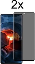Privacy UV Beschermglas Samsung S21 Ultra Screenprotector - Samsung Galaxy S21 Ultra Screen Protector Privacy - Anti Spy - 2 stuks