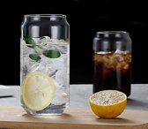 2 stuks - Glas in de vorm van een Colablikje - 330 ml