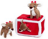 Zippy Paws - Intelligentie spel - Speelgoed hond - Honden - Puzzel – Kerst - Kerstmis - Kerstfeest - Rendier