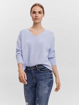 VERO MODA VMDOFFY LS V-NECK BLOUSE BLAUW M