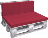 Beautissu Rugkussen Palletkussen ECO Pure 120x40cm rood