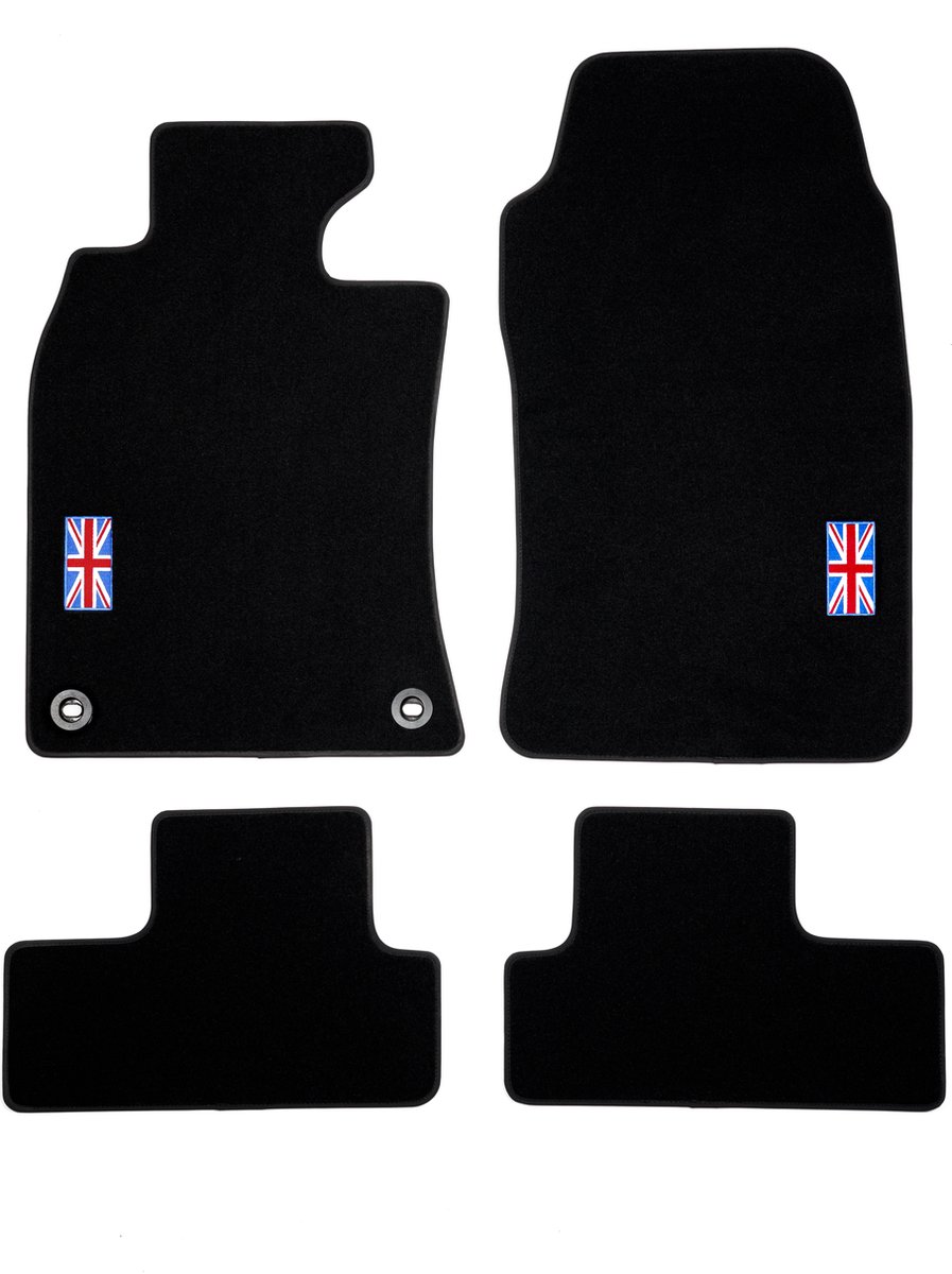 MOTOS Velours premium vloermatten auto compatibel met Mini Cooper III 2014-2023 - Premium, Leer, Rood vloermatten - Ervaar nieuw rijcomfort met een velours vloermattenset voor uw auto MOTOS Velours premium vloermatten auto compatibel met Mini Cooper III 2014-2023 - Premium, Leer, Rood vloermatten - Ervaar nieuw rijcomfort met een velours vloermattenset voor uw auto