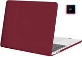 Laptophoes - Geschikt voor MacBook Pro M1 Hoes Case - 13 inch - A2338 (2020) - Wijnrood