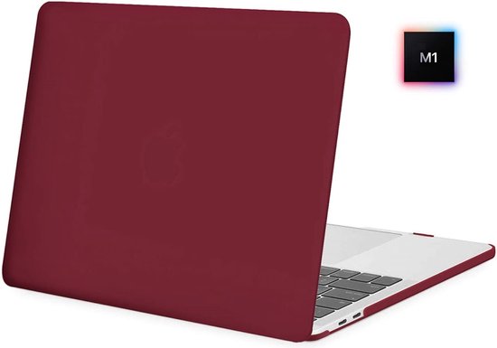 Coque MacBook Pro 13 pouces M1 - Coque Rigide Rigide Hardcover A2338 Coque - Rouge Cherry