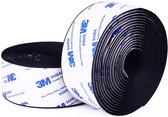 3M Zelfklevend Klittenband Rol - 1 Meter - 25mm breed - Zwart - 3M Tape - Klittenband - Zelfklevende - Extra sterk - DIY - Tape - Klittenbandsluiting - Ophangen