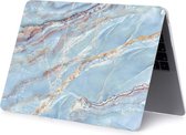 MacBook Air 2020 Cover - Case Hardcover Shock Proof Hardcase Hoes Macbook Air 2020 (A2179) Cover - Marble Blue