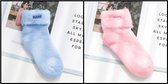 Easylux® Softsocks™ - Warme sokken - 2 Paar - Valentijn cadeautje voor haar - One size - Fleece - roze & blauw