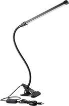 Dakta® Bureaulamp met Klem | 8W | LED Verlichting | Dimbaar | Leeslamp | met Tafelklem | Zwart