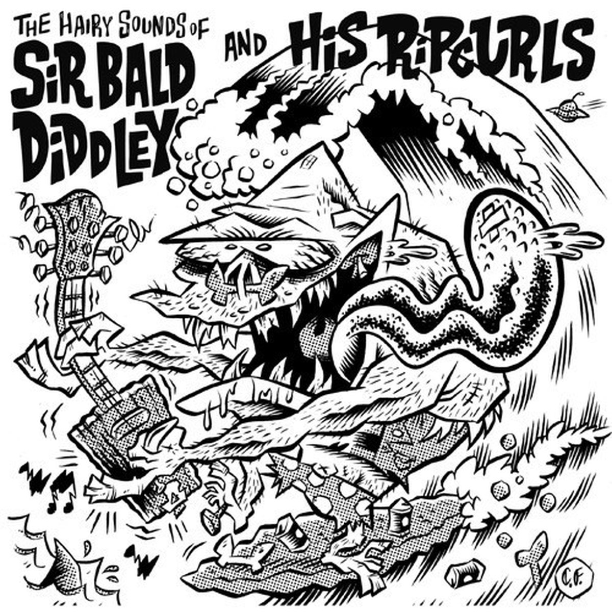 Sir Bald Diddley & His Ripcurls - The Hairy Sounds Of... (7" Single)