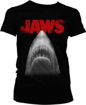 Jaws Dames Tshirt -2XL- Poster Zwart