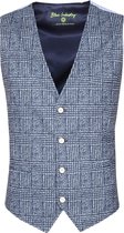 Blue Industry Gilet M4 Ruit Donkerblauw - maat 48