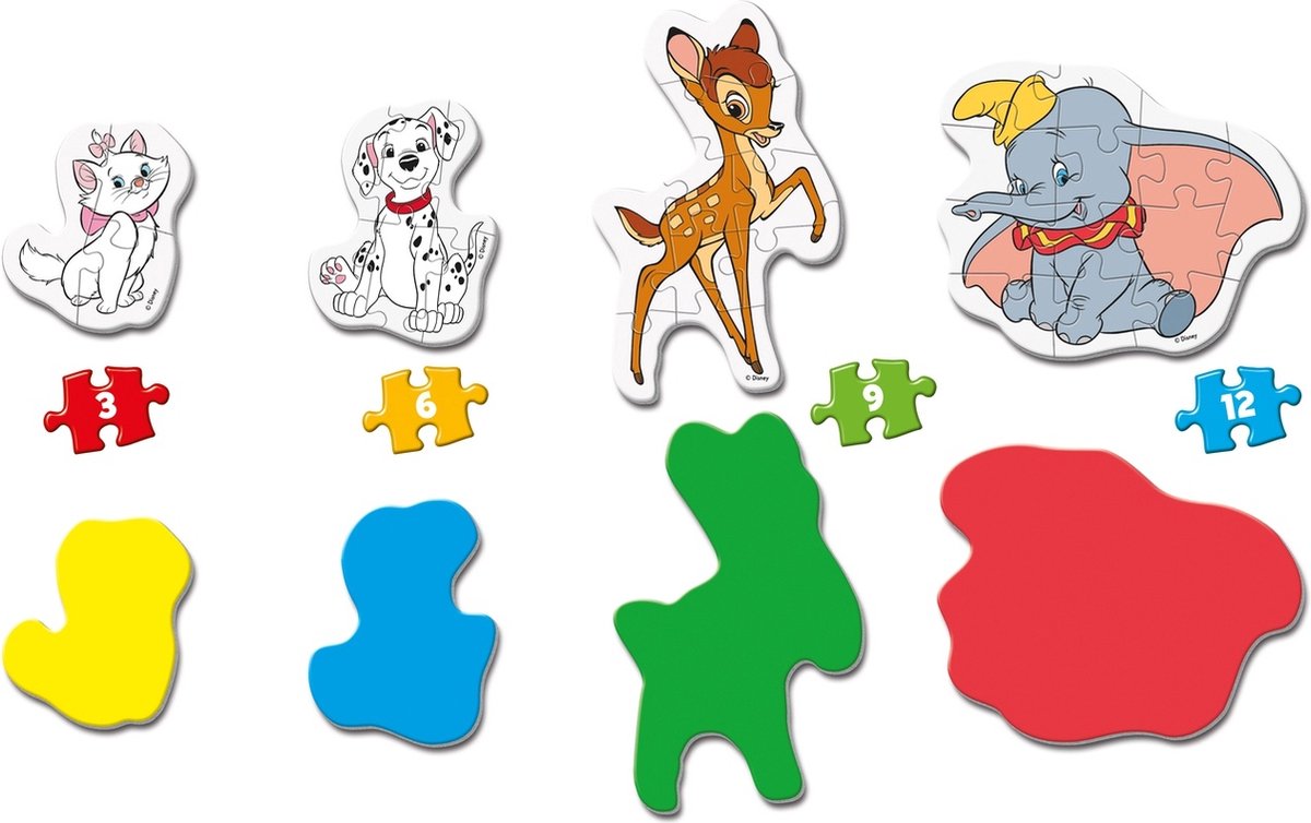 Clementoni - Puzzel - 4 Stuks - My First Puzzles Disney