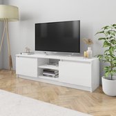Tv-meubel 120x30x35,5 cm spaanplaat hoogglans wit