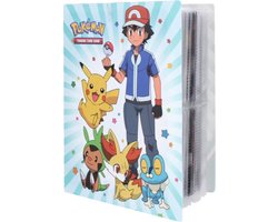 Jumada's Pokémon Verzamelmap - Verzamelalbum - Flexibele Kaft - Voor 240 Kaarten - A5 Formaat - Ash & Friends