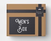 Men's Box (t.w.v €46) - Sokken Zwart (limon) - Geschenkset - Man - Verjaardag - Strik - Sokken - Bretels - Armband - Whiskey stenen