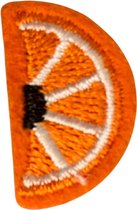 Sinasappel strijkapplicatie strijk embleem - patch - patches - stof & strijk applicatie