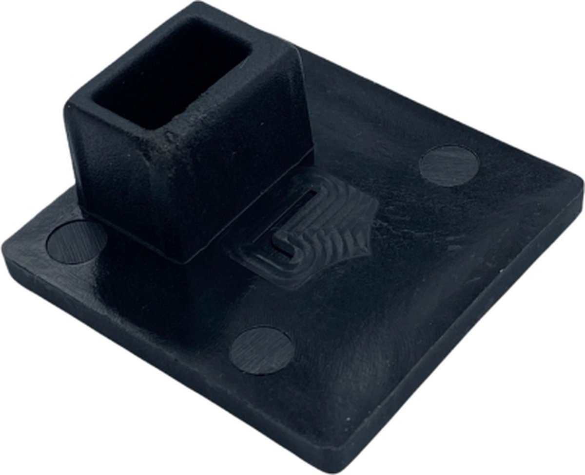 Afdekdop zijgeleider van screen 35 x 35 mm zwart