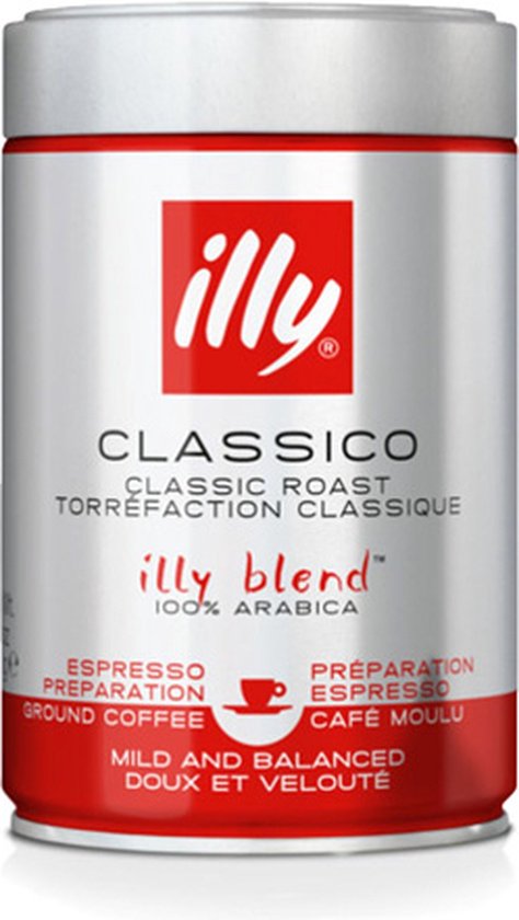 Illy Espresso Classico Gemalen koffie- 12 x 250 gram