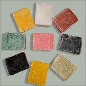 Invendio - Amberblokjes - Cadeauset - 8 + 1 gratis amberblokje Rose + kerstorganza zakje  - gift set - geur blokjes