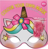 Maskers Maken Knutselboek - Eenhoorn en Prinses 20 stuks | Kinder feestje