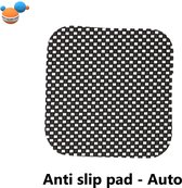 Anti slip mat / pad zwart voor in de auto - 15 x 5 cm - 2 stuks - Most Valuable Asset products - Rubber mat zwart - Grip mat tegen schuiven en bewegen