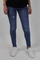 Dames Slim Fit Jeans Mid Blue