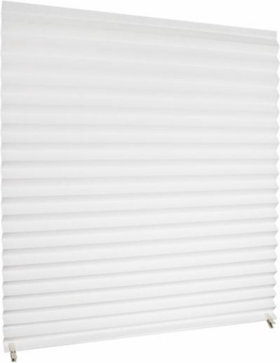 Plisse Gordijn Redi Shade wit lichtfilterend 91 x 182 cm | Tijdelijke Raamdecoratie | Goedkope Raambekleding | Zonder Boren