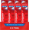 Colgate Max White One Optic Whitening Tandpasta - 4 x 75ml - Voor Witte Tanden - Voordeelverpakking