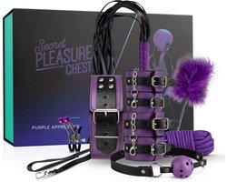 Secret Pleasure Chest - Purple Apprentice - SM - BDSM - Set - Sex Toys voor Mannen en Vrouwen - Erotische Cadeauset