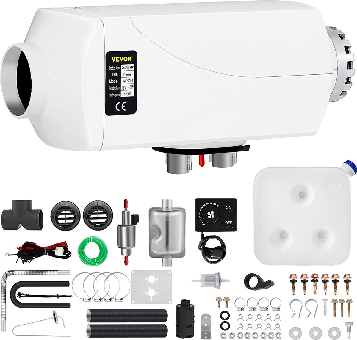 Diesel Standkachel 5KW 12V Camper Kachel Heteluchtkachel