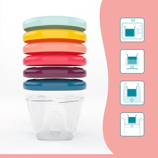 Babymoov Bewaarpotje 180 ml - 6 stuks van Babymoov — afbeelding 2