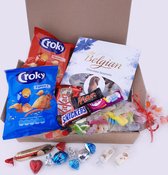 Snoep Pakket Eindejaar - Box - Assortiment - Geschenk - Chocolade - Feestdagen - Nieuwjaar - Sticker met Wensen - Feest