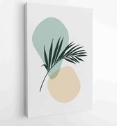 Canvas schilderij - Abstract Plant Art design for print, cover, wallpaper, Minimal and natural wall art. Vector illustration. 1 -    – 1813395301 - 40-30 Vertical