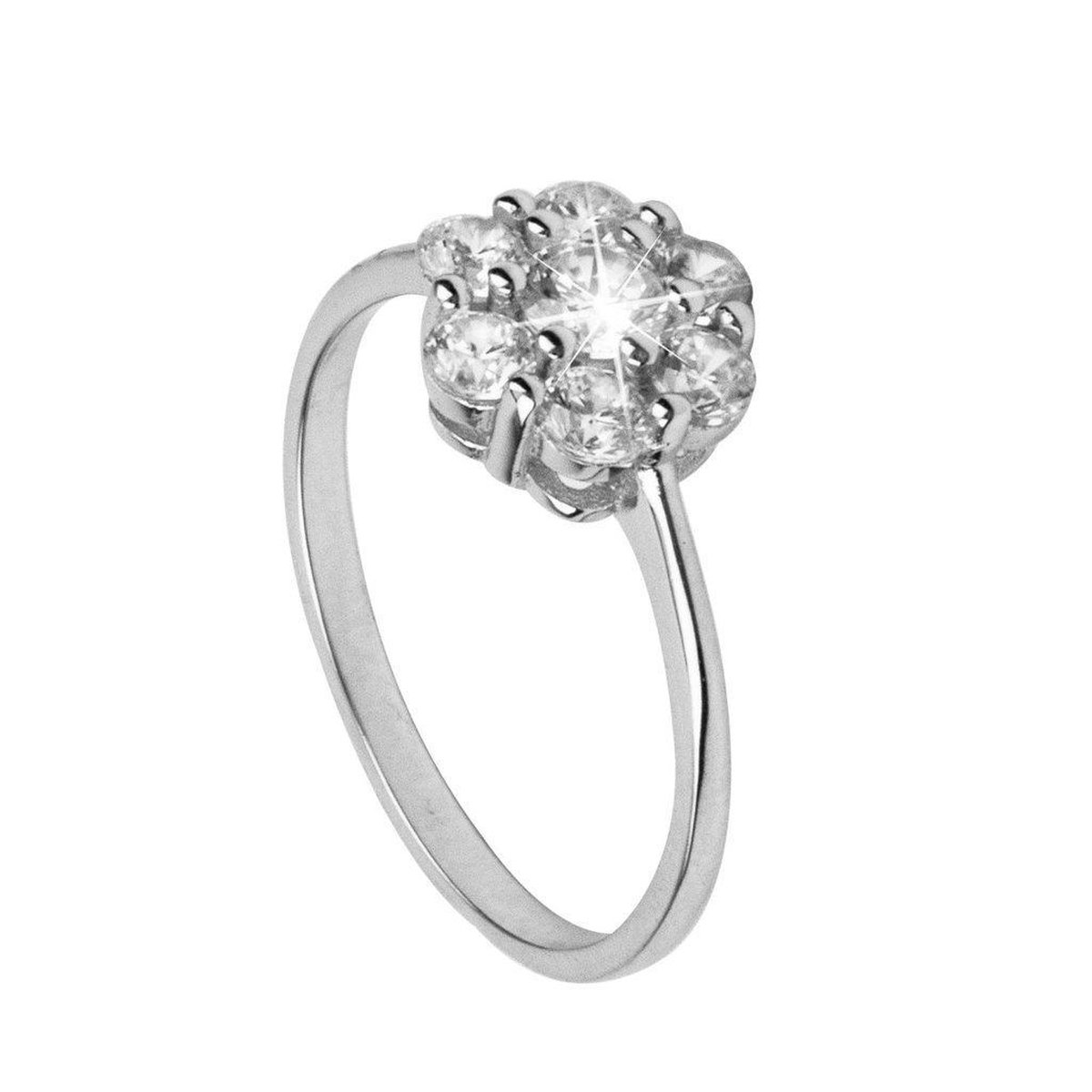 Di Lusso - Ring Arles - Zirkonia - Zilver 925 - Dames - 18.00 mm