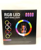 10 Inch USB Ring lamp - Selfie soft ring licht - RGB LED