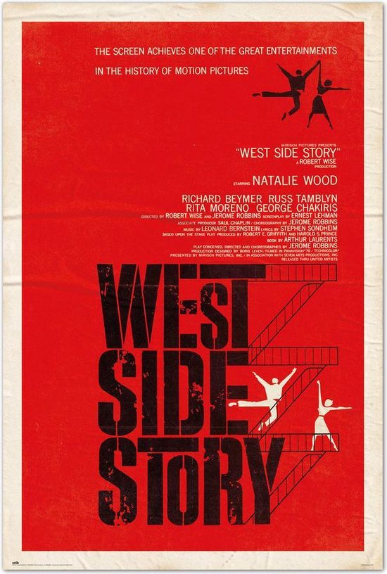 West Side Story poster - Film - Retro - Vintage - Musical - Dans - 61 x 91.5 cm