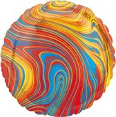 folieballon Colorful Circle 45 cm metallic