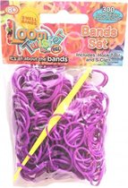 loombands met geur junior paars 300-delig