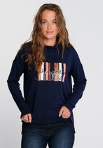 J&JOY - T-shirt Vrouwen Nunavik Park Navy Sequins