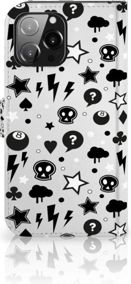 Telefoonhoesje met Naam iPhone 13 Pro Max Silver Punk