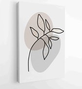 Canvas schilderij - Botanical and gold abstract wall arts vector collection. 2 -    – 1876883179 - 40-30 Vertical