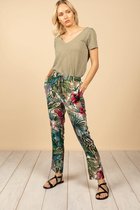 DEELUXE Soepelvallende broek met tropische print TAMARA Print Jungle