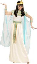 Widmann - Egypte Kostuum - Cleopatra Van De Nijl Kostuum - Blauw, Wit / Beige - XL - Carnavalskleding - Verkleedkleding