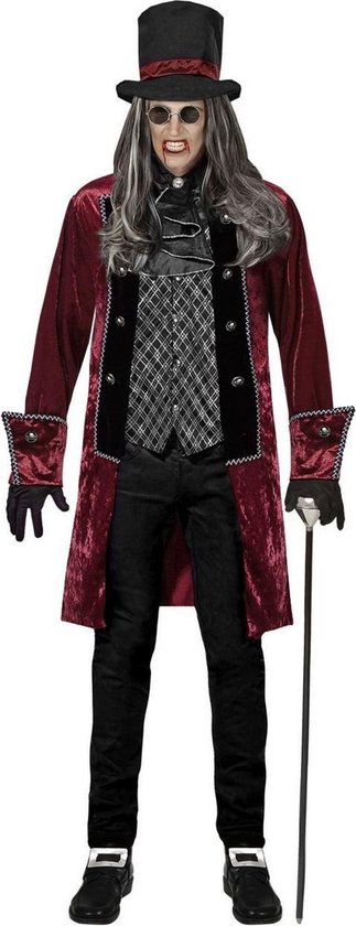 Vampier & Dracula Kostuum | Victoriaanse Vampier Grijsbrecht | Man | Small | Carnaval kostuum | Verkleedkleding