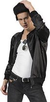 Funny Fashion - Grease Kostuum - Dean Thunderbird Jack Man - Zwart - Maat 52-54 - Carnavalskleding - Verkleedkleding