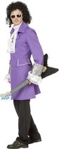 Wilbers & Wilbers - Purple Rain Paarse Prins Popartiest Man - Paars - Maat 60 - Carnavalskleding - Verkleedkleding