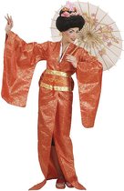 Widmann - Geisha Kostuum - Geisha Rood Luxe Rijzende Zon Kostuum Vrouw - rood - Small - Carnavalskleding - Verkleedkleding