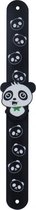 klaparmband Panda Cute zwart/wit 21 cm